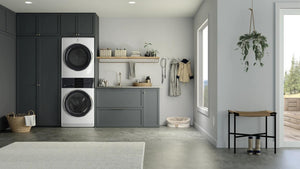 Laundry Tower Single Unit Front Load 4.5 Cu. Ft. Washer & 8 Cu. Ft. Electric Dryer