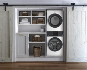 Laundry Tower Single Unit Front Load 4.4 Cu. Ft. Washer & 8 Cu. Ft. Gas Dryer