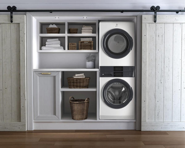 Laundry Tower Single Unit Front Load 4.4 Cu. Ft. Washer & 8 Cu. Ft. Gas Dryer