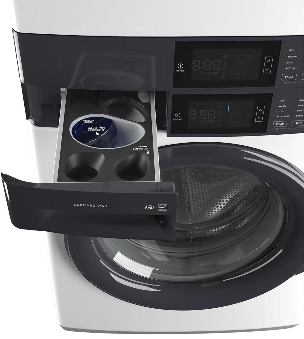 Laundry Tower Single Unit Front Load 4.4 Cu. Ft. Washer & 8 Cu. Ft. Gas Dryer