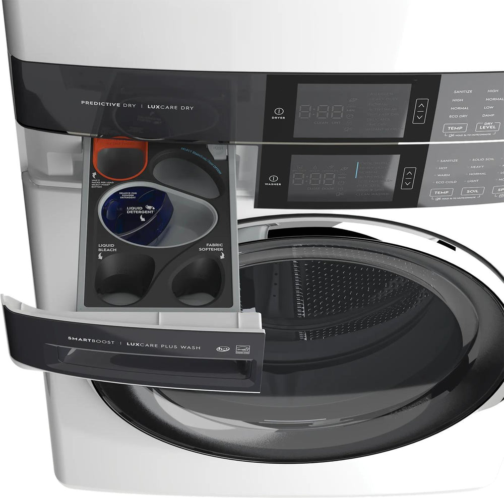 Laundry Tower Single Unit Front Load 4.5 Cu. Ft. Washer & 8 Cu. Ft. Gas Dryer