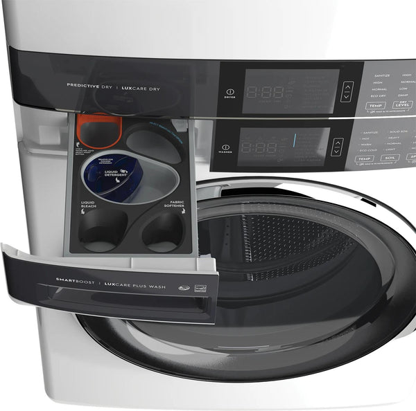 Laundry Tower Single Unit Front Load 4.5 Cu. Ft. Washer & 8 Cu. Ft. Gas Dryer