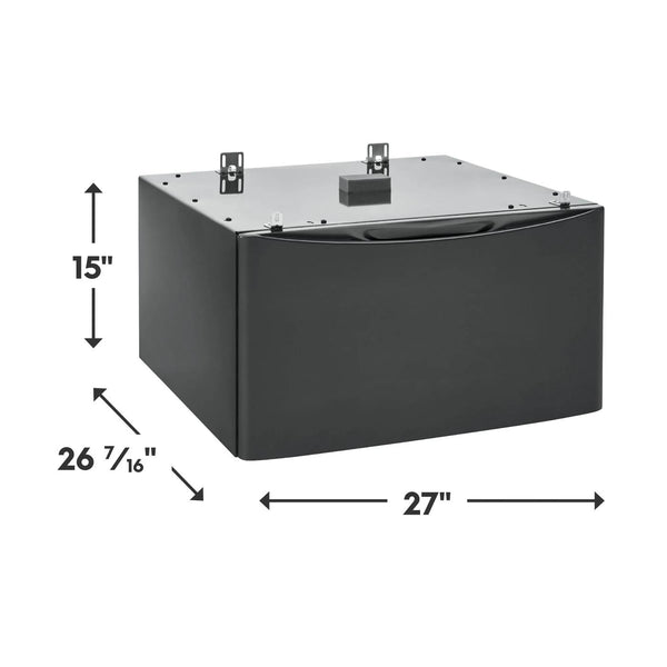Luxury-Glide® Pedestal with Spacious Storage Drawer
