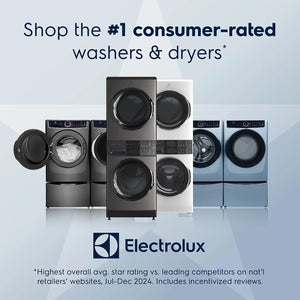Laundry Tower Single Unit Front Load 4.4 Cu. Ft. Washer & 8 Cu. Ft. Electric Dryer