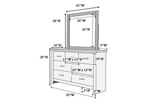 MIRROR FOR F5478 DRESSER