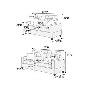 Ease F6533 2-Piece Sofa Set