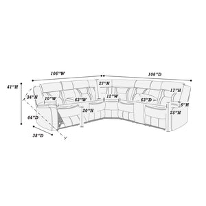  F6649 Motion Sectional