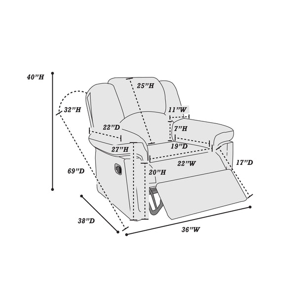  F6673 Glider Recliner