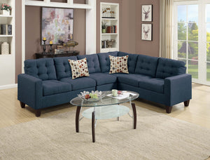4-PCS SECTIONAL W 2 ACCENT PILLOWS