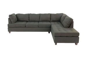 Solace F6988 2-Piece Sectional Set W/ 2 Accent Pillows