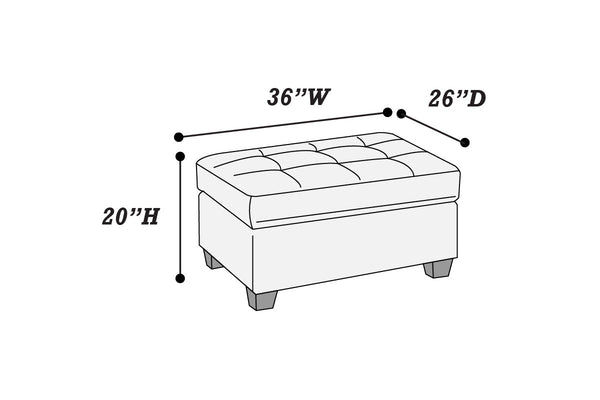  F7119 Cocktail Ottoman