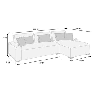 Equinox F8456 2-Piece Sectional Set XL