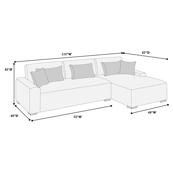 Equinox F8456 2-Piece Sectional Set XL