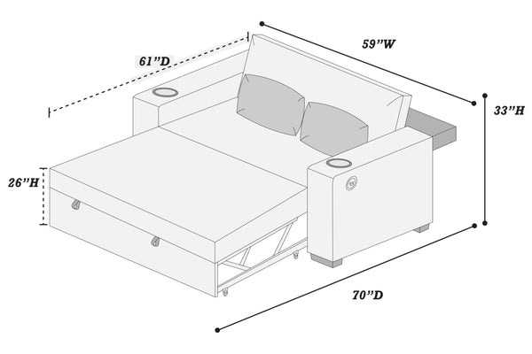  F8547 Convertible Sofa