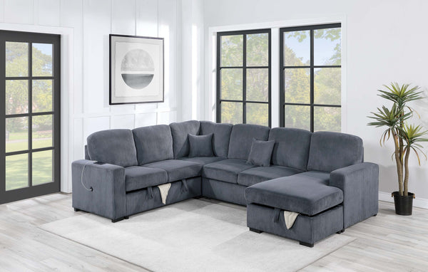 F8559 4-Piece Convertible Sectional