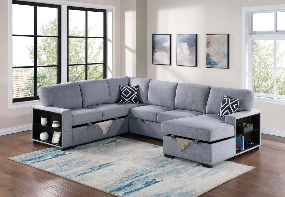  F8561 4-Piece Convertible Sectional