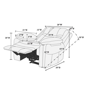  F86244 Power Recliner Single