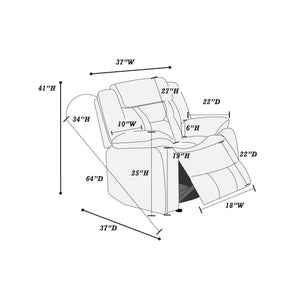  F86294 Power Recliner Single