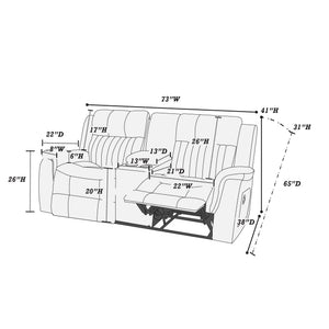  F86375 Power Reclining Loveseat
