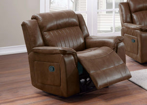 GLIDER RECLINER/HANDLE/DARK COFFEE