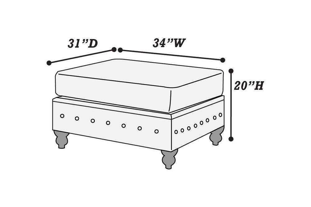  F8948 Cocktail Ottoman
