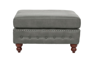 COCKTAIL OTTOMAN/SLATE GREY