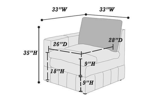 RAF/LAF ONE ARM CHAIR