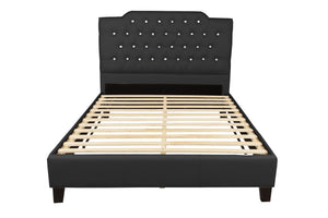 FULL BED/BLACK PU
