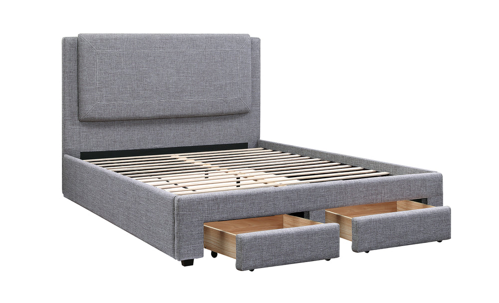 QUEEN BED/STONE ASH