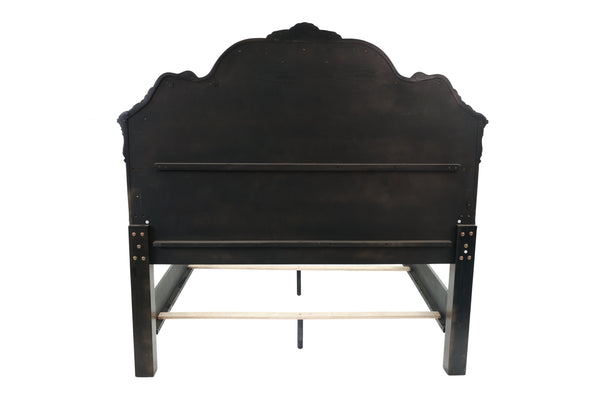 EASTERN KING BED/VANEER/DARK WALNUT