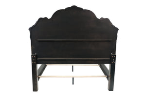 EASTERN KING BED/VANEER/DARK WALNUT