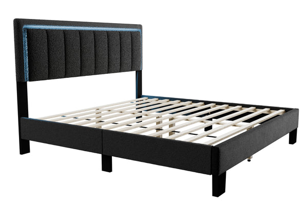 QUEEN BED W/ BUILT-IN LED LIGHTS