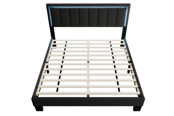 QUEEN BED W/ BUILT-IN LED LIGHTS
