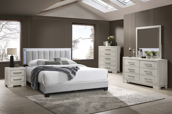 QUEEN BED W/ BUILT-IN LED LIGHTS