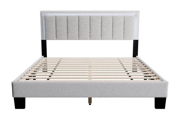QUEEN BED W/ BUILT-IN LED LIGHTS