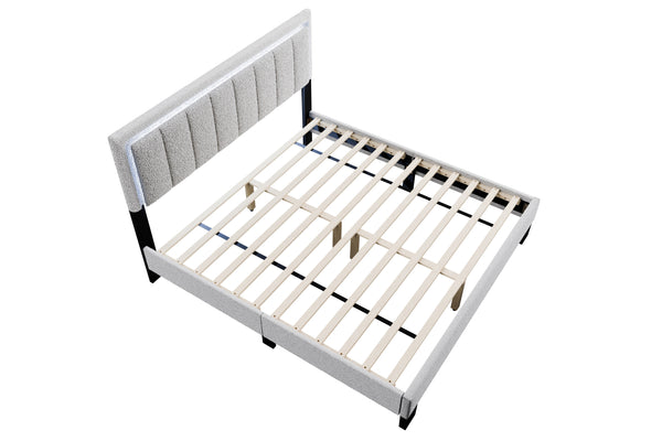 QUEEN BED W/ BUILT-IN LED LIGHTS