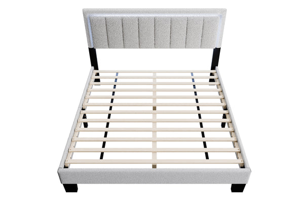 QUEEN BED W/ BUILT-IN LED LIGHTS
