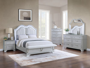 QUEEN BED W/LED