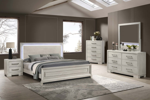 EASTERN KING BED W/LED