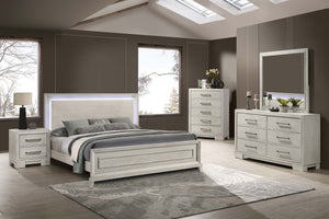 QUEEN BED W/LED