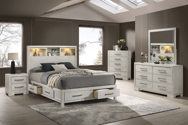 QUEEN BED W/LED