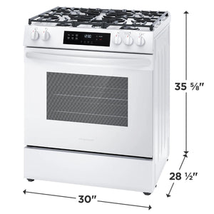 30" Front Control Gas Range with Quick Boil