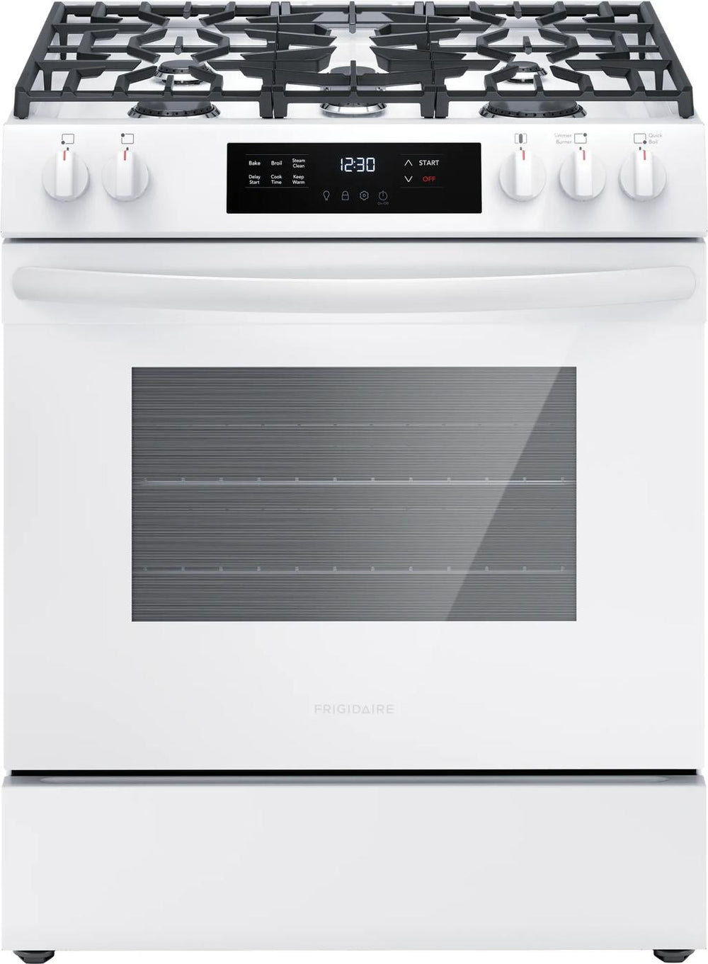 30" Front Control Gas Range with Quick Boil
