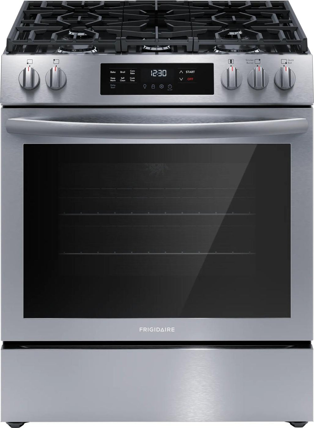 30" Front Control Gas Range with Convection Bake