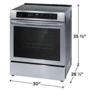 30" Front Control Induction Range with Convection Bake