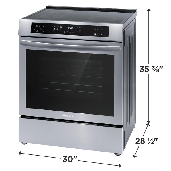30" Front Control Induction Range with Convection Bake
