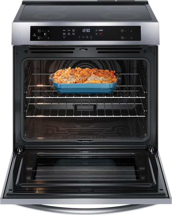 30" Front Control Induction Range with Convection Bake
