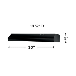 30" Overhead Range Hood