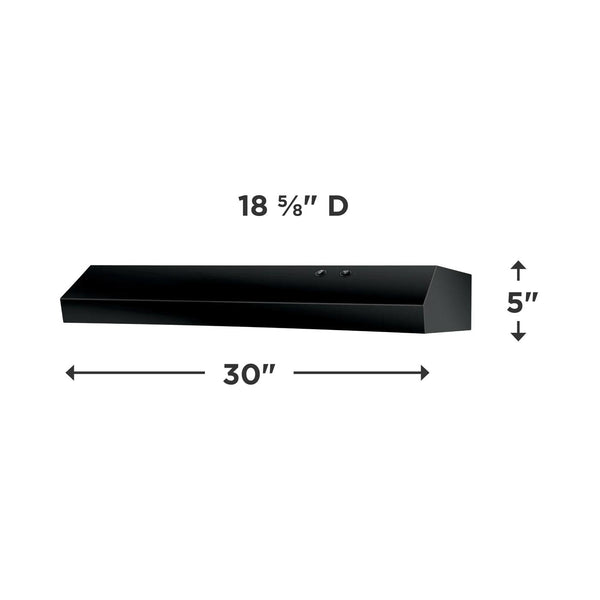 30" Overhead Range Hood