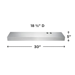 30" Overhead Range Hood